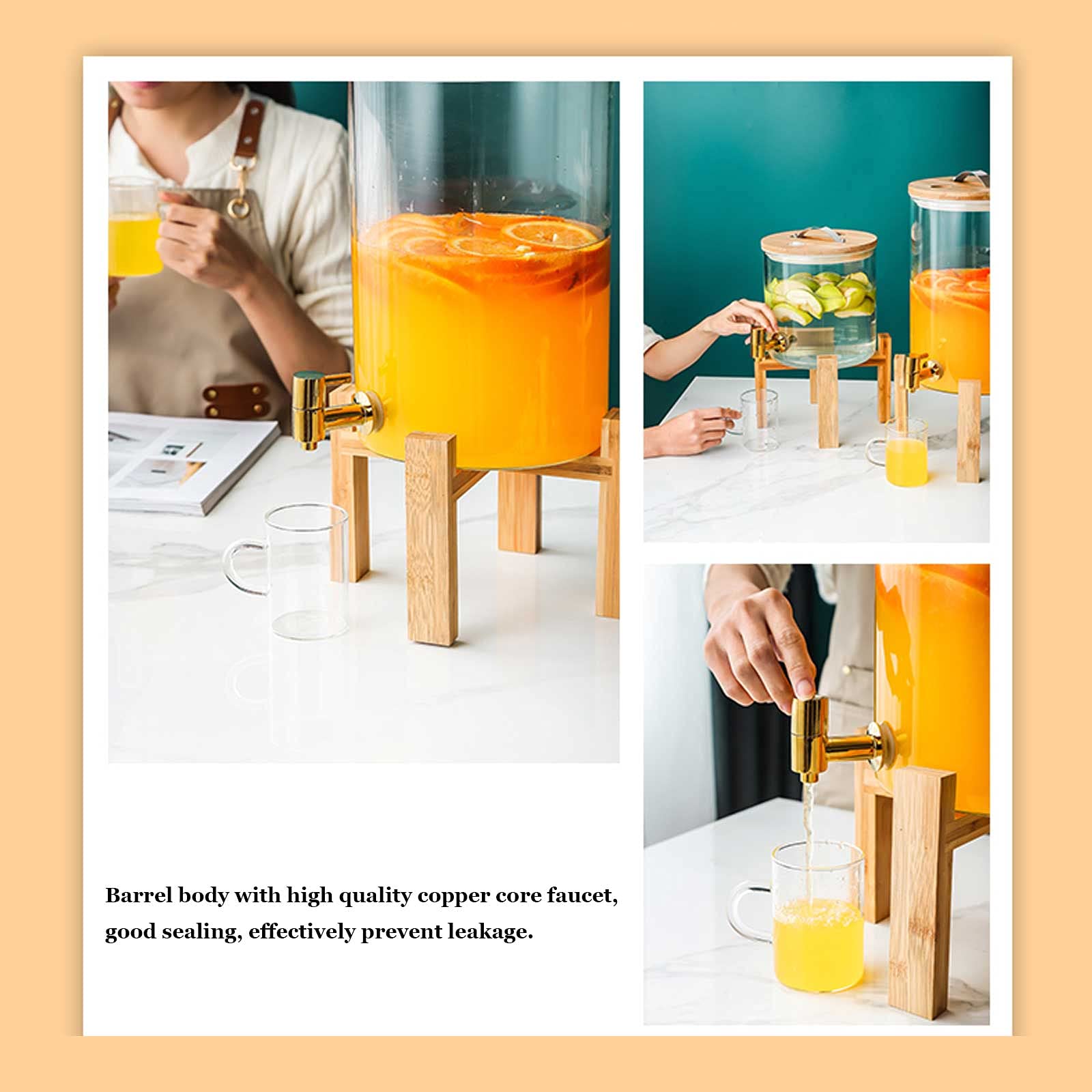 5Lフルーツジュースディスペンサー Amazon｜業務用飲料機、蛇口フルーツジュースティードリンクブレンダー